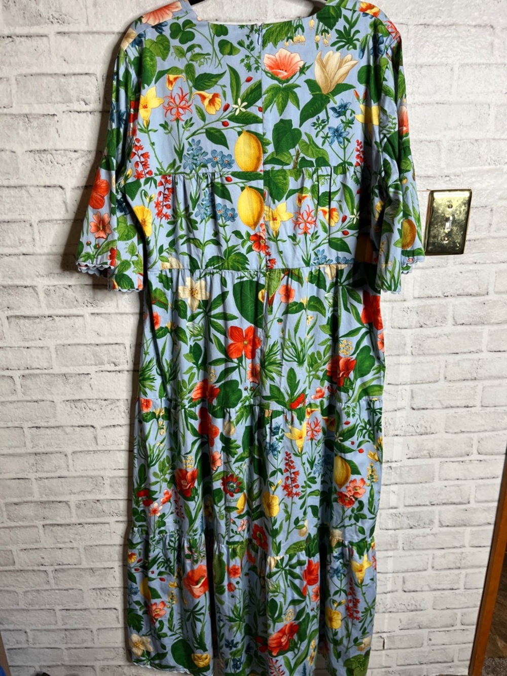 Tuckernuck blue blooming botanicals ginger floral maxi dress - Picture 9 of 11